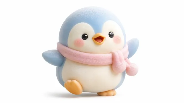 Personnage Jouet 3D Kawaii Mochi