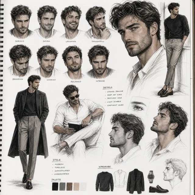 Sketchbook Character Study Board