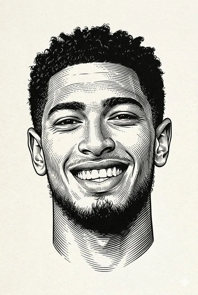 Classic Engraved Portrait Illustration