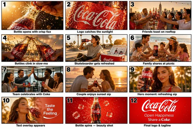 Commercial Storyboard Scene Generation