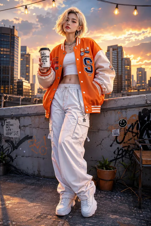 Korean Streetwear 3D Illustration