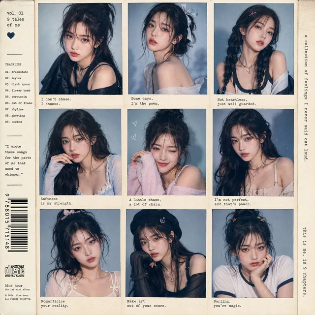 K-pop Idol Polaroid Collage