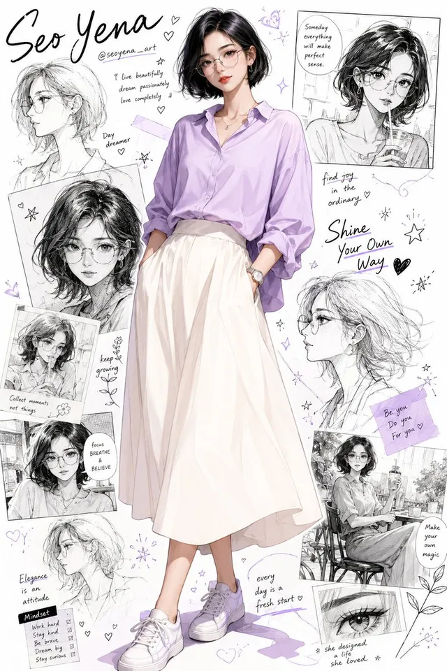 Anime Inspired Korean Fashion Portrait