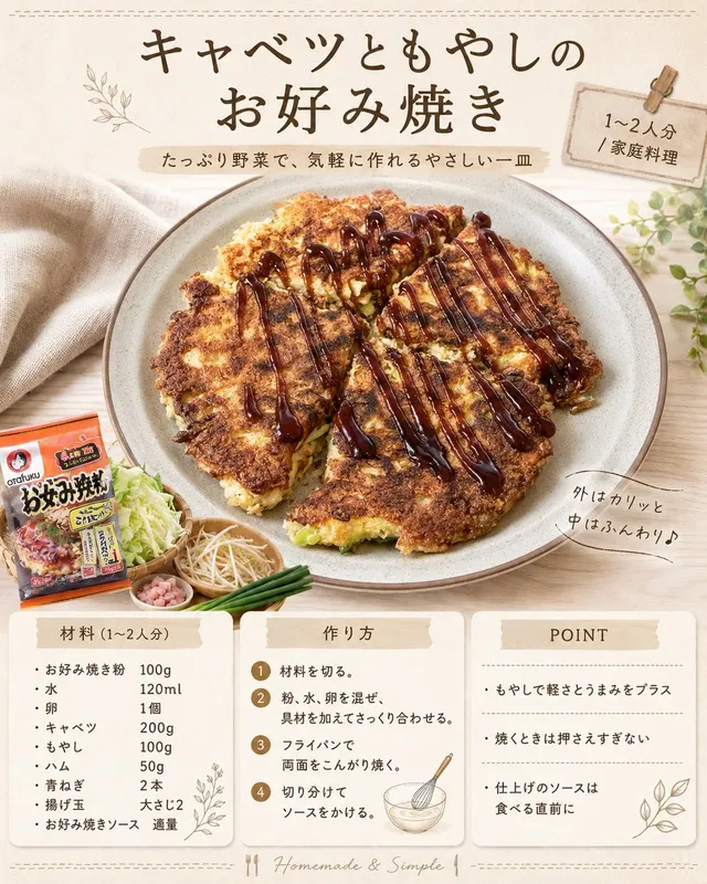 Scheda Ricetta Okonomiyaki Giapponese