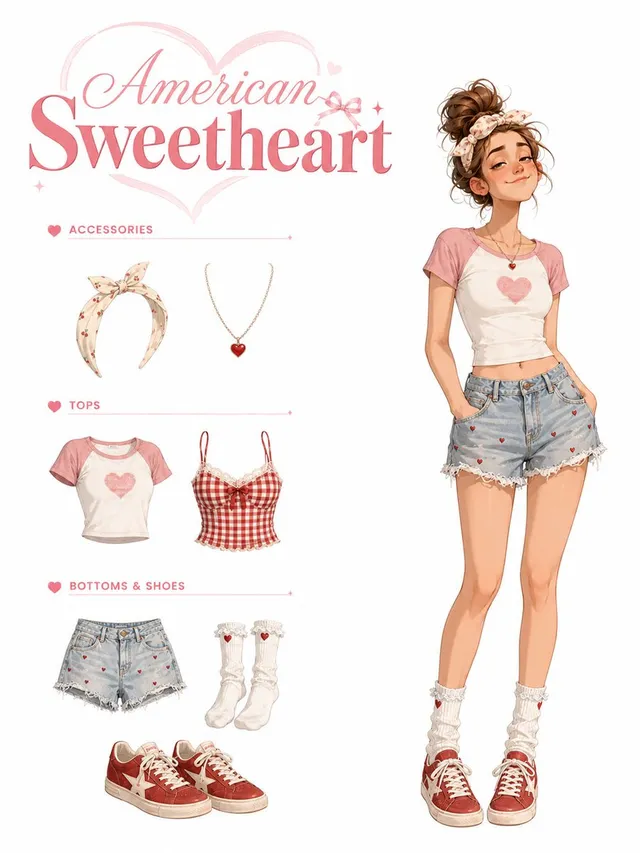 American Sweetheart Outfit Sheet