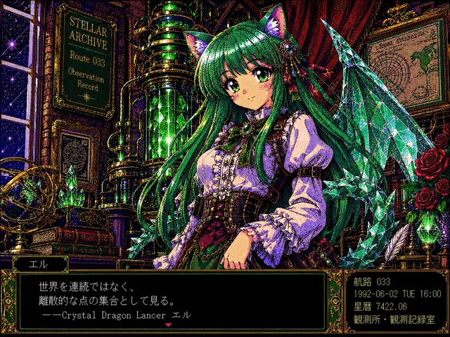 Crystal Dragon Lancer Visual Novel Scene