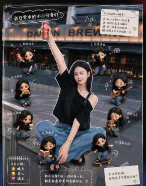 Mini Clone Cafe Selfie Composite