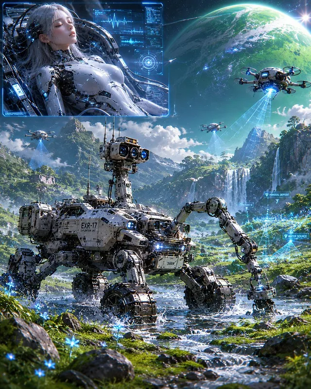 Android Spaceship Rover Exploration