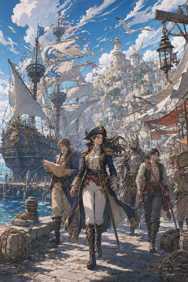 Fantasy Harbor Captain Scene