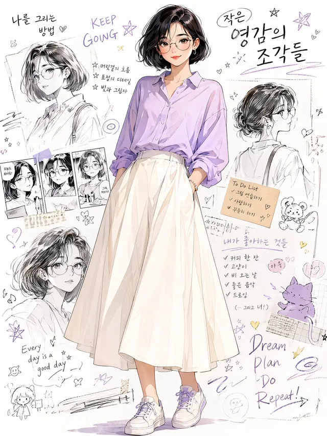Anime Portrait Artistic Collage