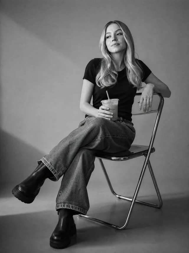 Black and White Studio Portrait