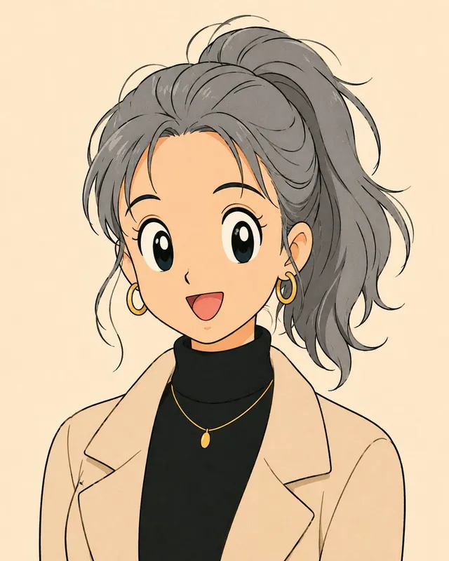 Anime Portrait with Censored Face