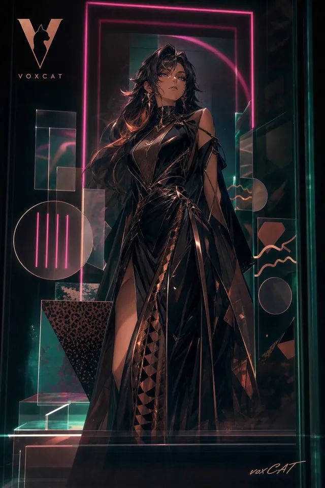 Acrylic VoxCat Fashion Window Poster