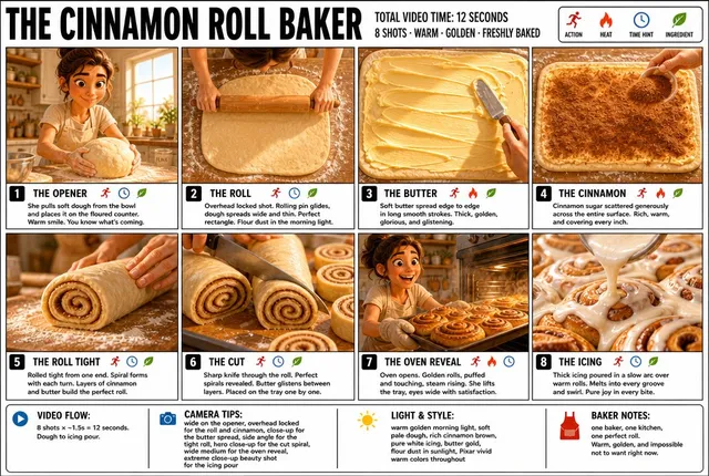 3D Pixar Style Bakery Infographic