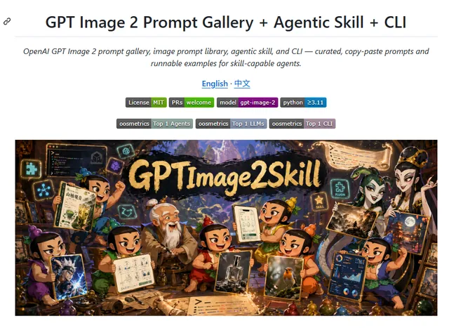 GPT Image 2 Prompt Gallery README