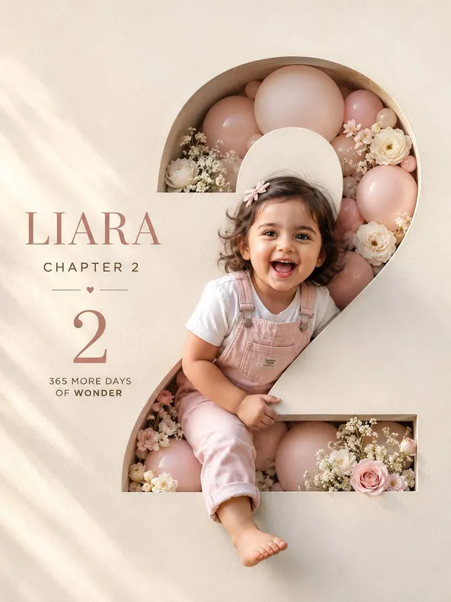 Luxury 3D Birthday Poster