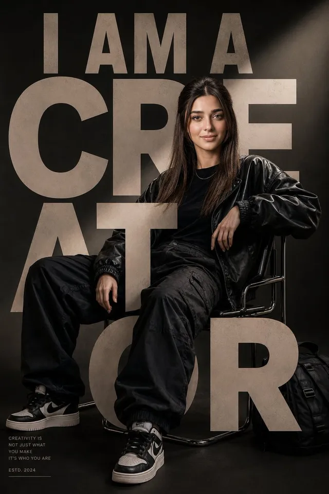 Luxury Streetwear Editorial Poster
