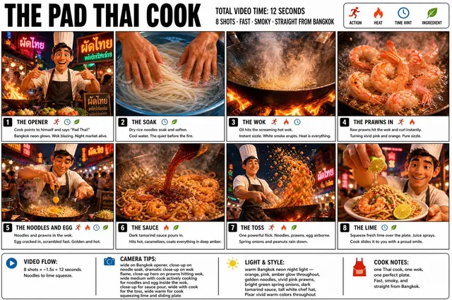 Pad Thai Cook Storyboard
