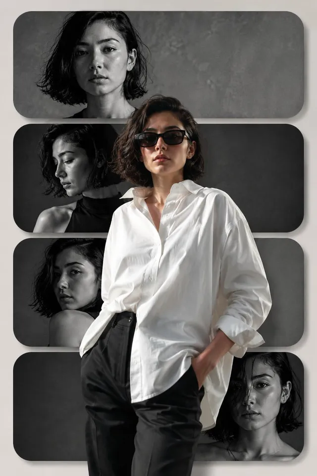 Modern Editorial Fashion Collage