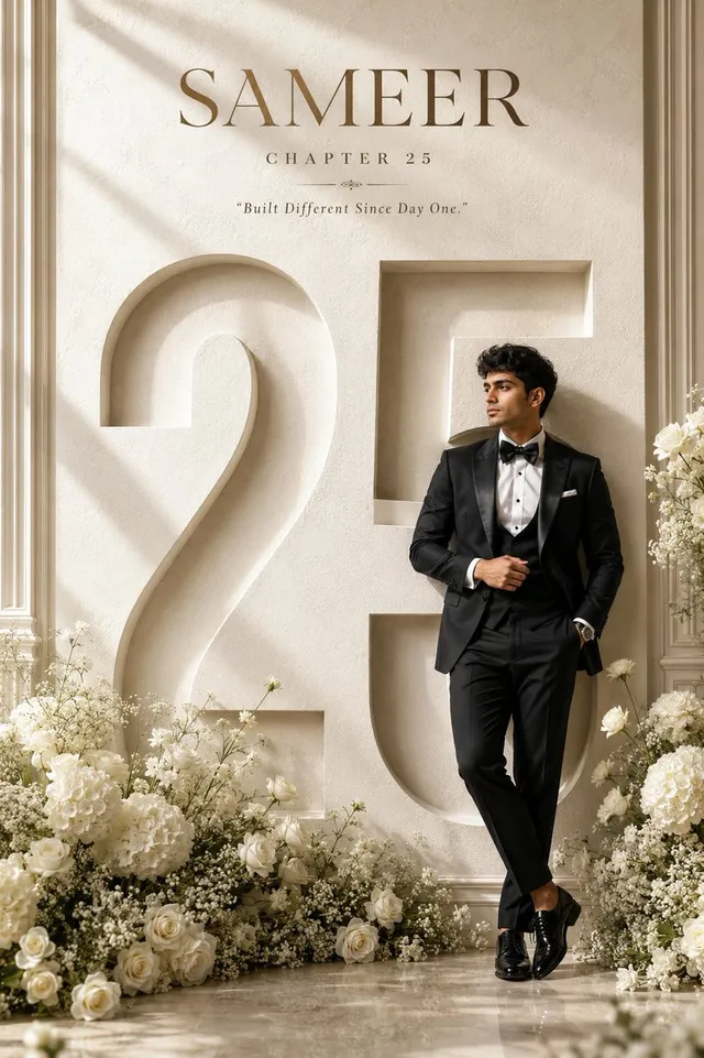 Luxury 25th Birthday Poster