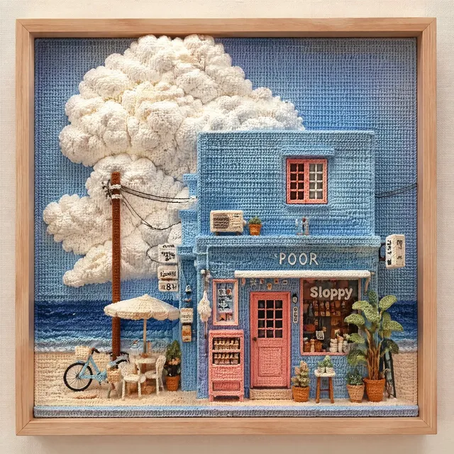 3D Tactical Crochet Art Diorama