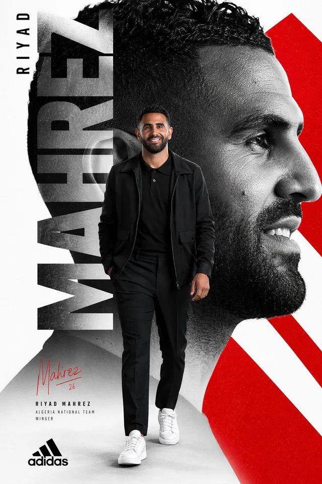 Editorial Riyad Mahrez Sports Poster