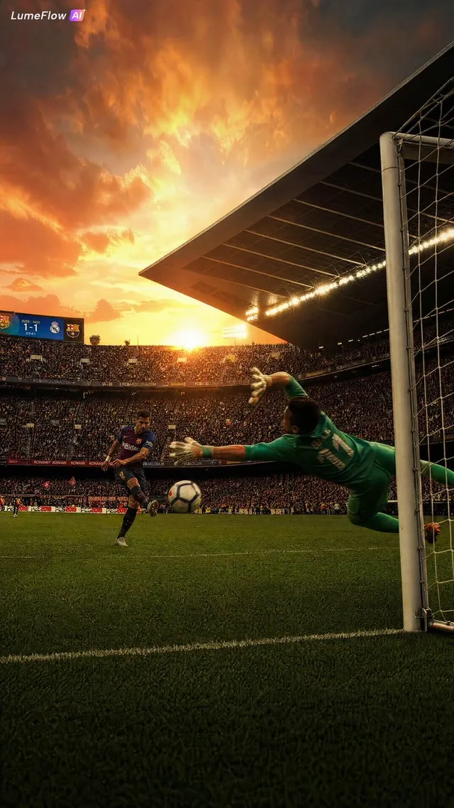 Cinematic Stadium Football Match