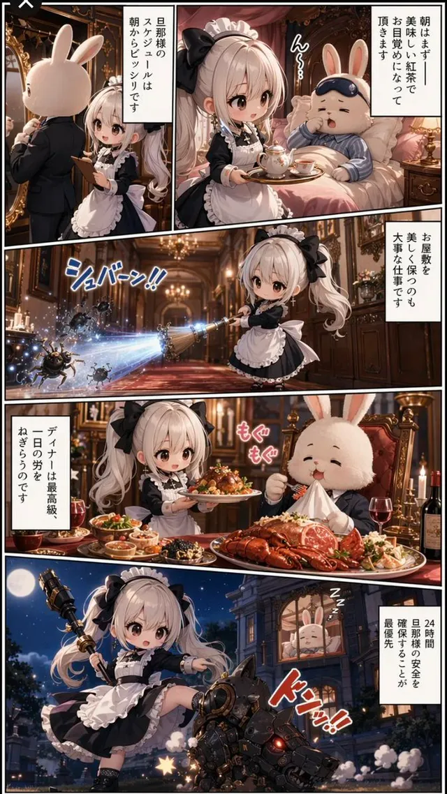 Hizmetçi ve Tavşan Malikanesi Manga