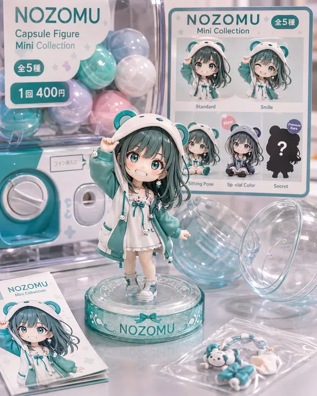 NOZOMU Capsule Figure Product Display
