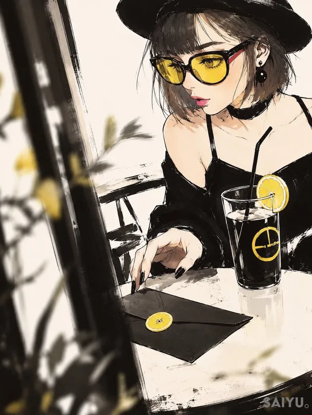 Letter Left Unsent Cafe Illustration