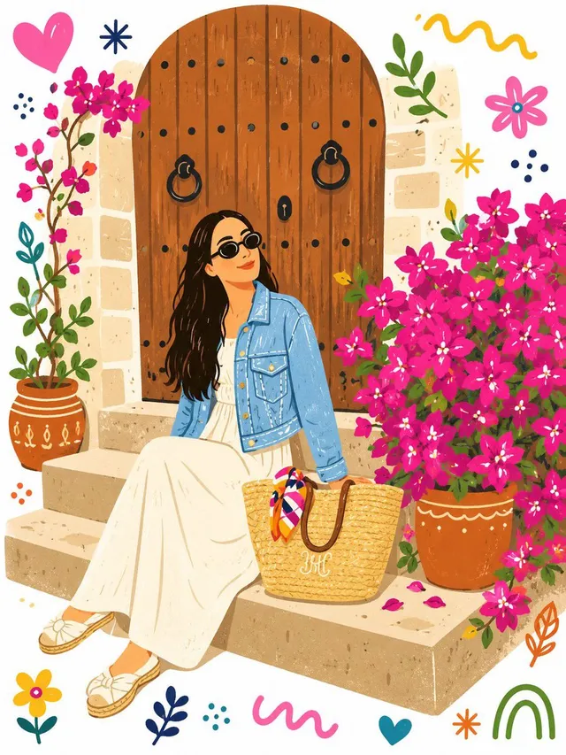 Folk Art Doodle Illustration Transformation