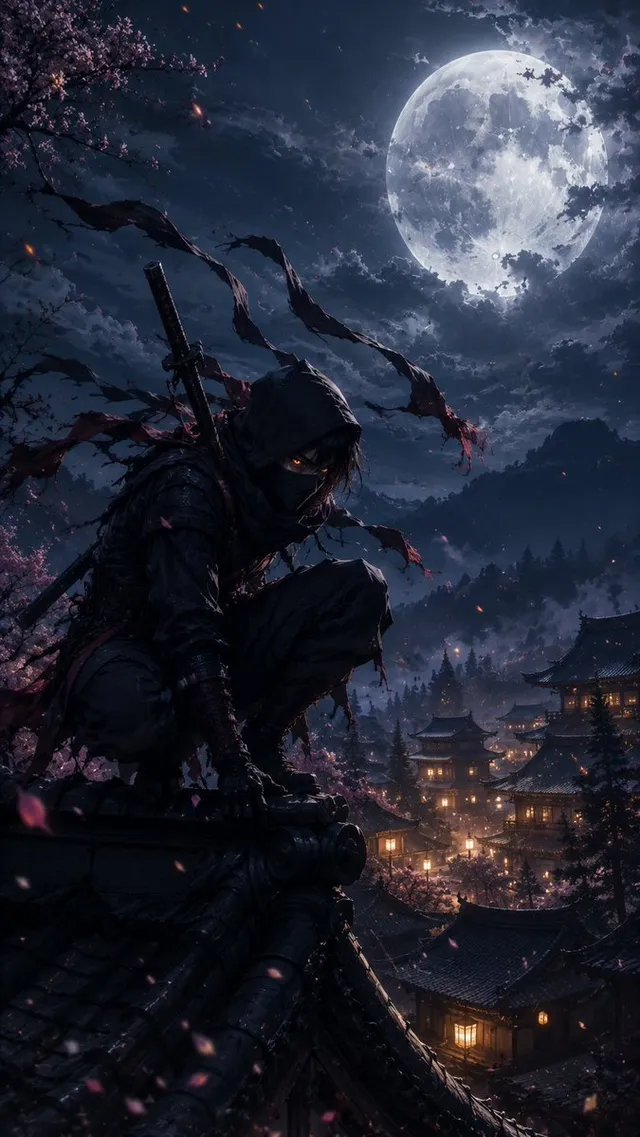 Cinematic Ninja Anime Wallpaper