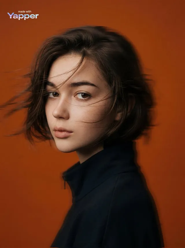 Cinematic Editorial Portrait with Motion Blur