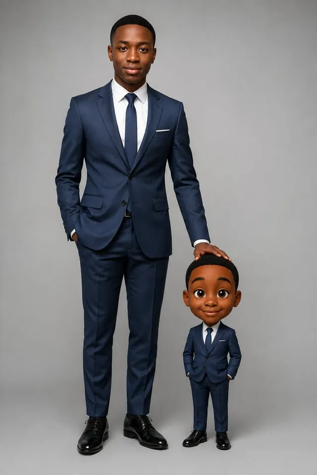 Executive Portrait With Mini Caricature