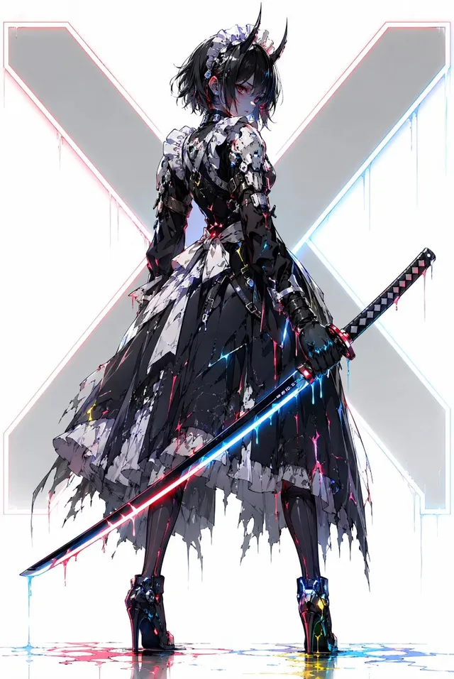 Cyber Demon Maid Katana