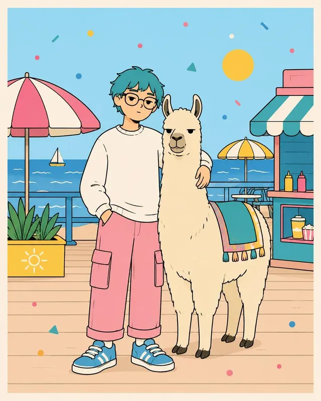 Kawaii Pastel Doodle Stationery Art