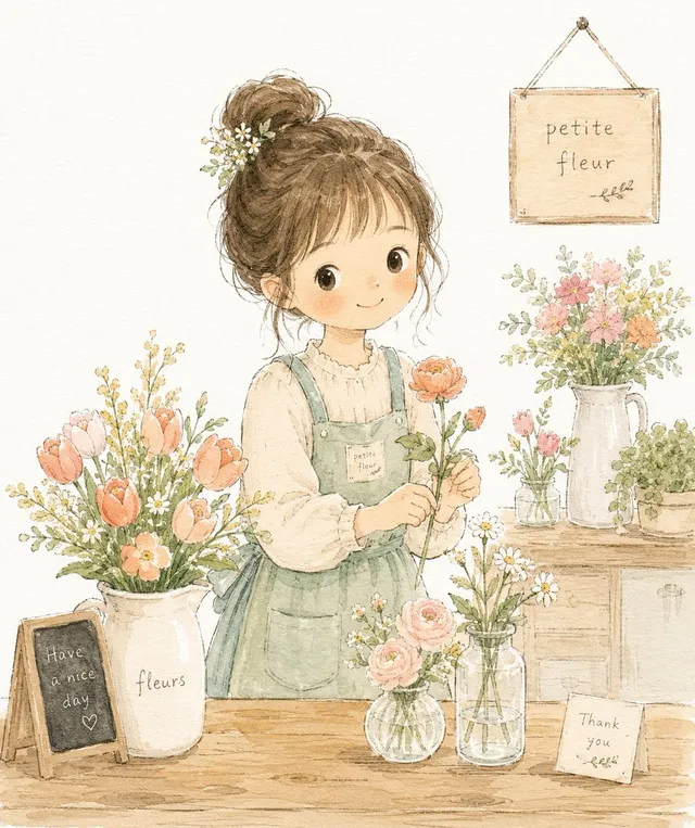 Sanfte Aquarell-Kinderbuch-Illustration