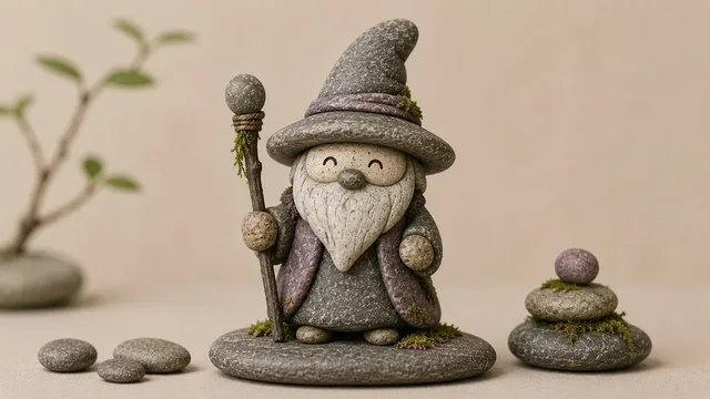 Stylized River Stone Sculptures