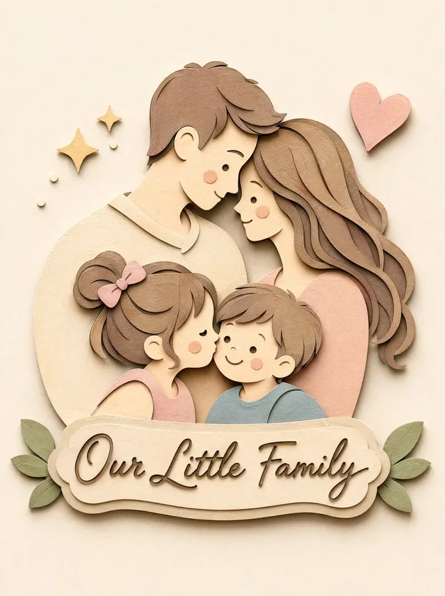 Papercraft Diorama Style Portrait