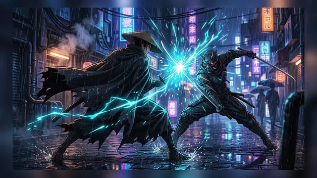 Cyberpunk Ronin Duel