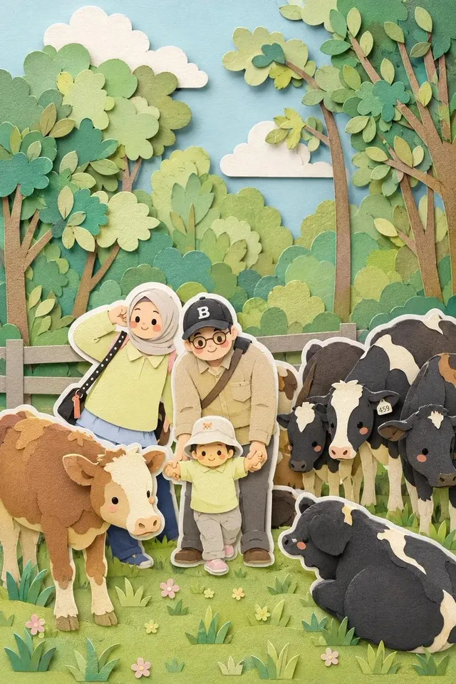 Paper-Cut Diorama Image Transformation