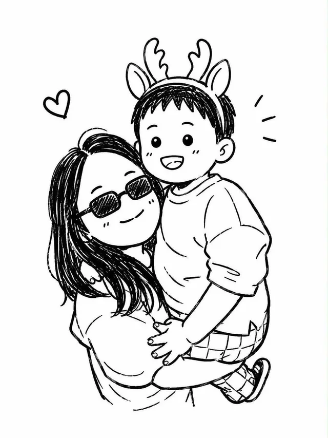 Photo to Chibi Doodle Transformation