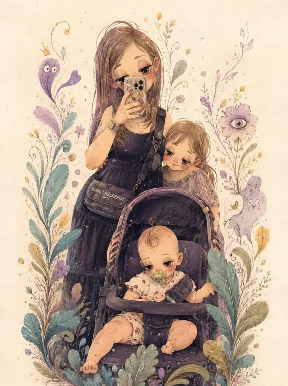 Ilustrasi Gouache Pastel Surealis
