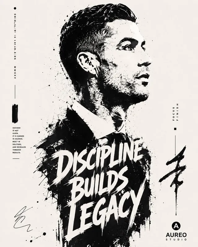 Typographic Portrait Poster