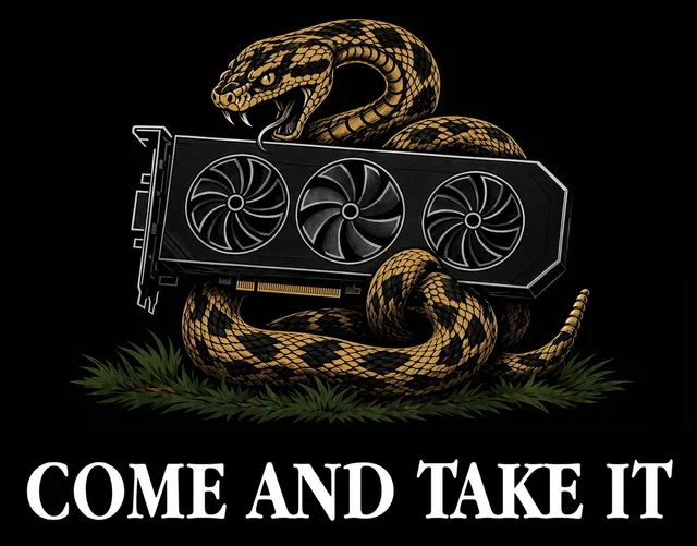 Rattlesnake GPU Come and Take It Graphic