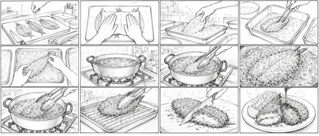 Aji Fry Anime Koch-Storyboard