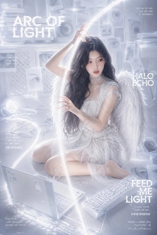 Arc of Light Cyber Angel Poster