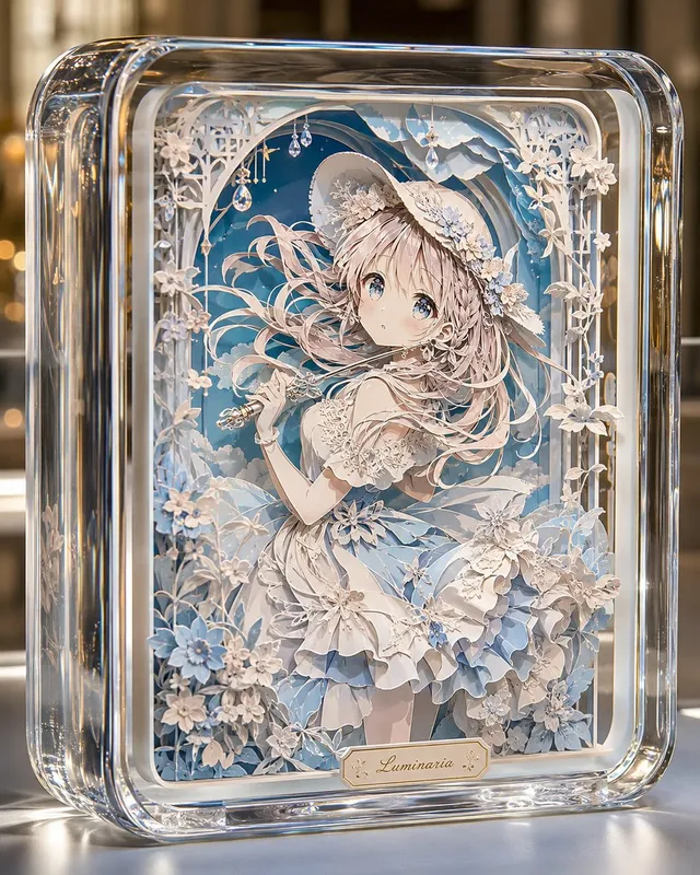 玻璃紙藝動漫光影盒