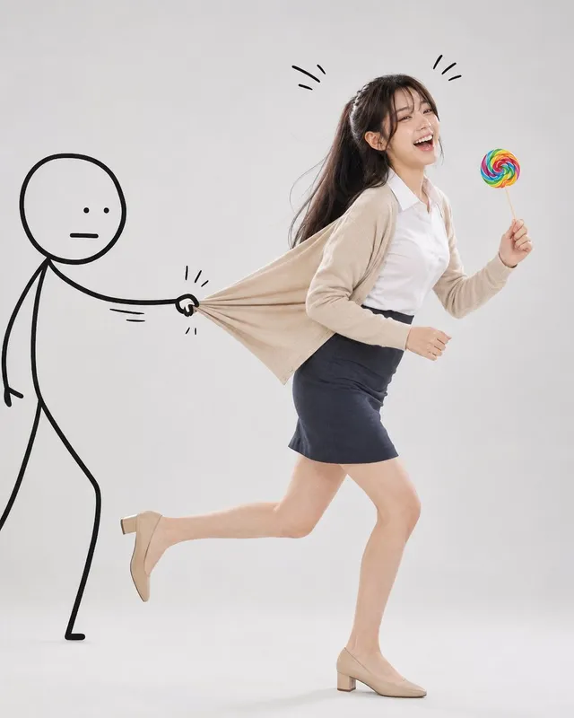 Surreal Studio Photography with Hand-Drawn Doodle