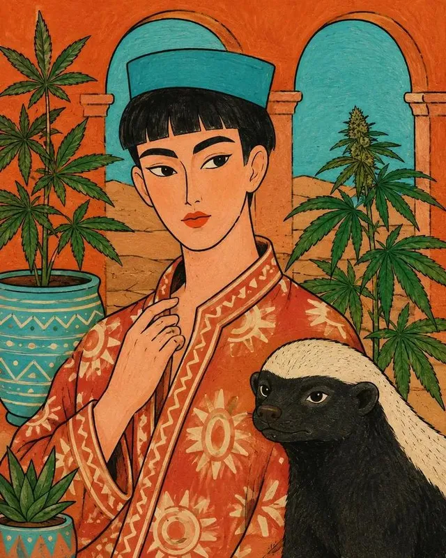 Folk Fashion Gouache Illustration